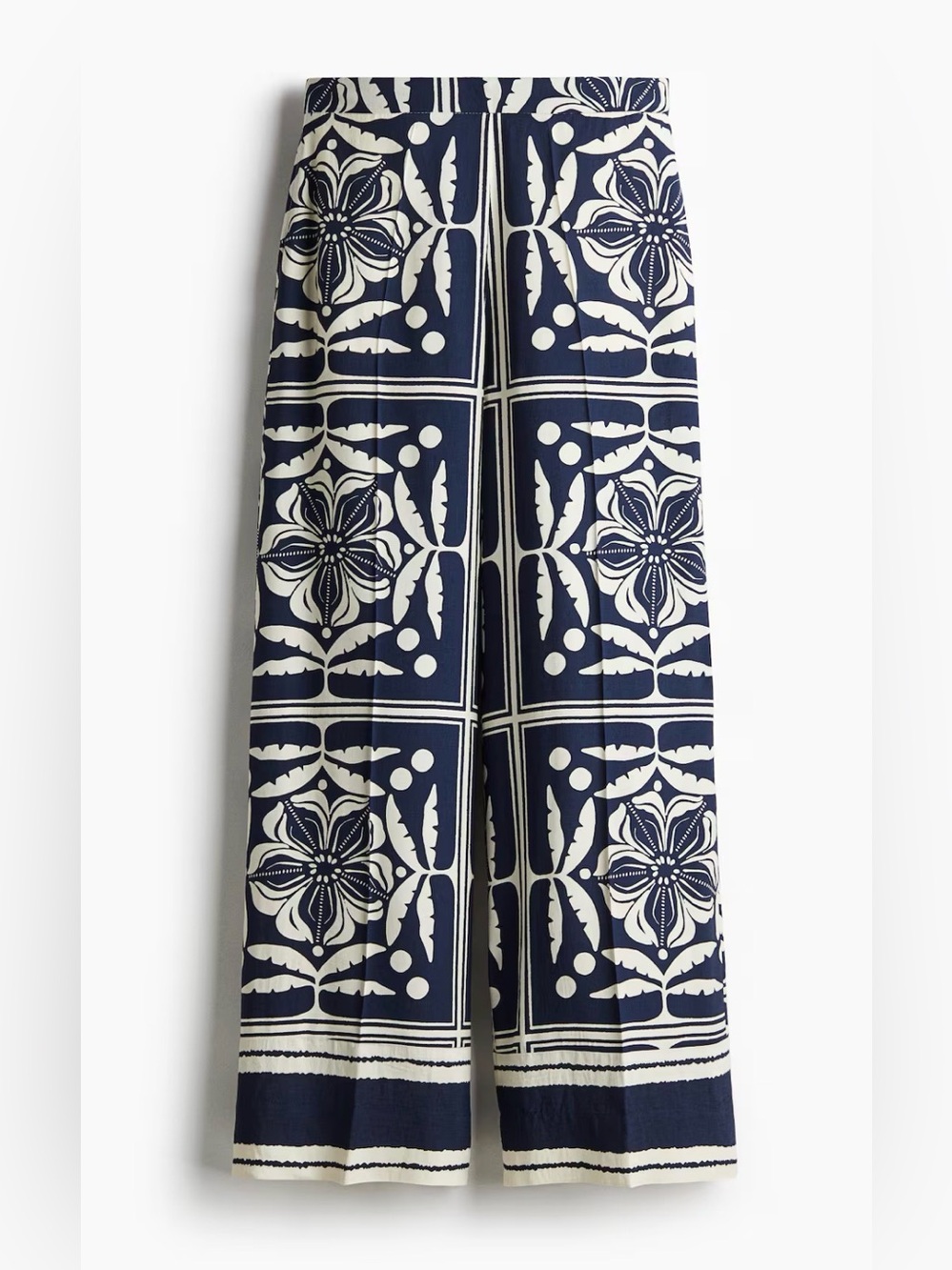 H&M high rise wide leg pant